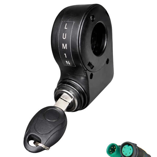Plug & Play Key Ignition Switch for Macfox eBikes – 5-Pin Julet Display Connector – Includes 2 Keys | Anti-Theft Security