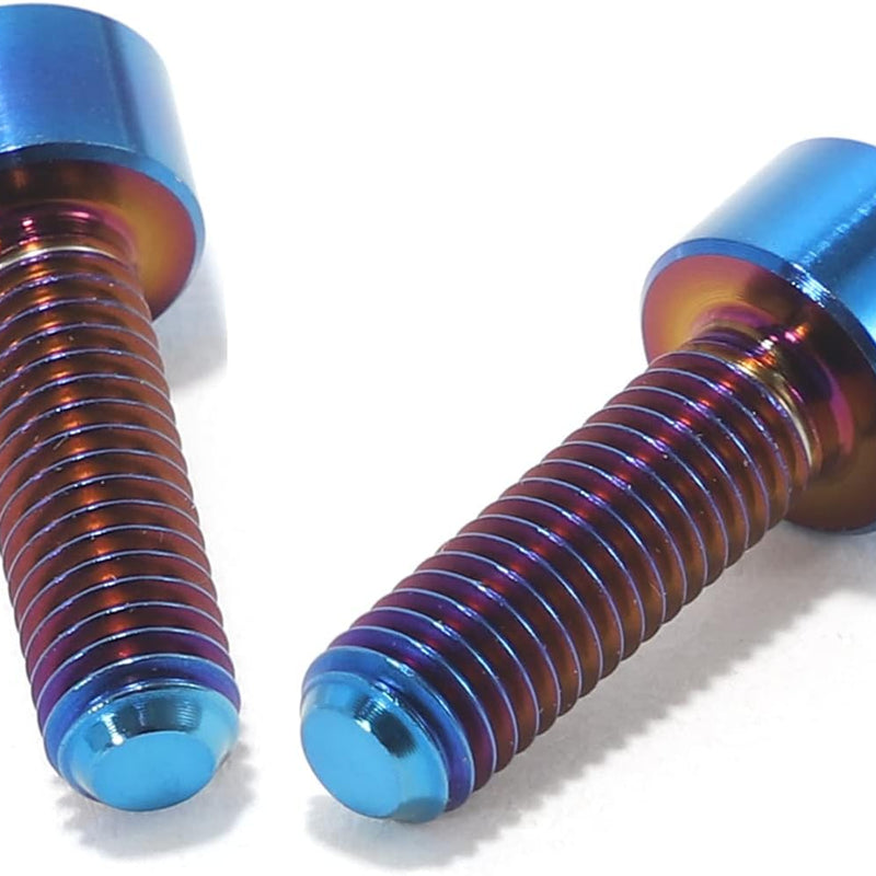 Burnt Blue Titanium Surron Throttle Bolts – Stylish Upgrade by Lum1n Throttles